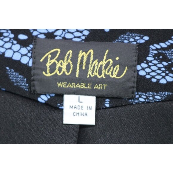 Bob Mackie Wearable Art Open Front Cardigan-Size Large - Picture 8 of 11